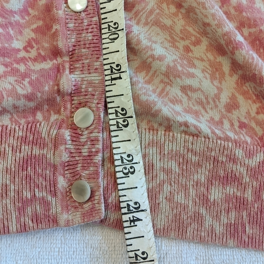 Talbots Pastel Button-down 3/4-sleeve cardigan sweater, size 1X - Picture 6 of 9